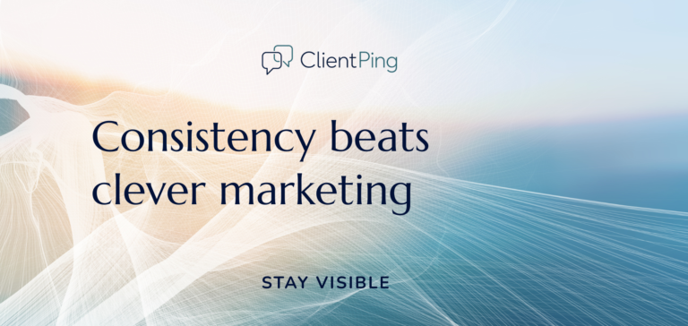 Why I Focus on Consistent Visibility (Not Marketing Tactics)